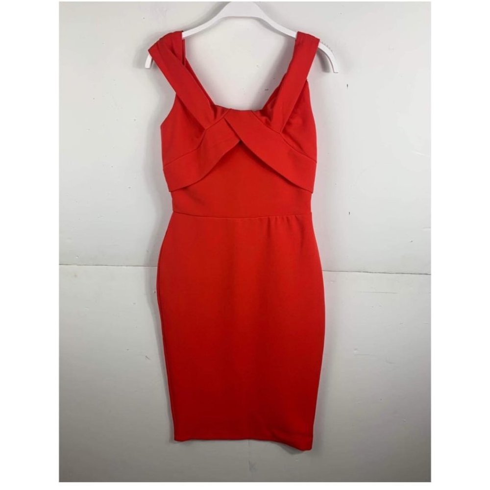 Eva Franco Red Midi Evening Dress